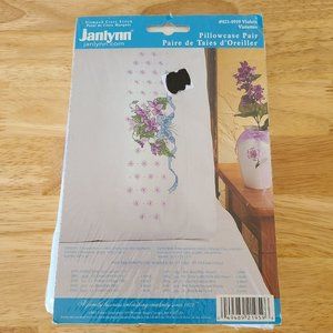 Janlynn Stamp Cross Stitch Pillowcases